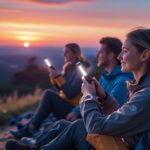 De bedste steder at nyde solnedgangen med led lommelygter til udendørs brug