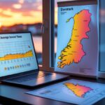 Sådan beregner du gennemsnit for solnedgangstider i Danmark