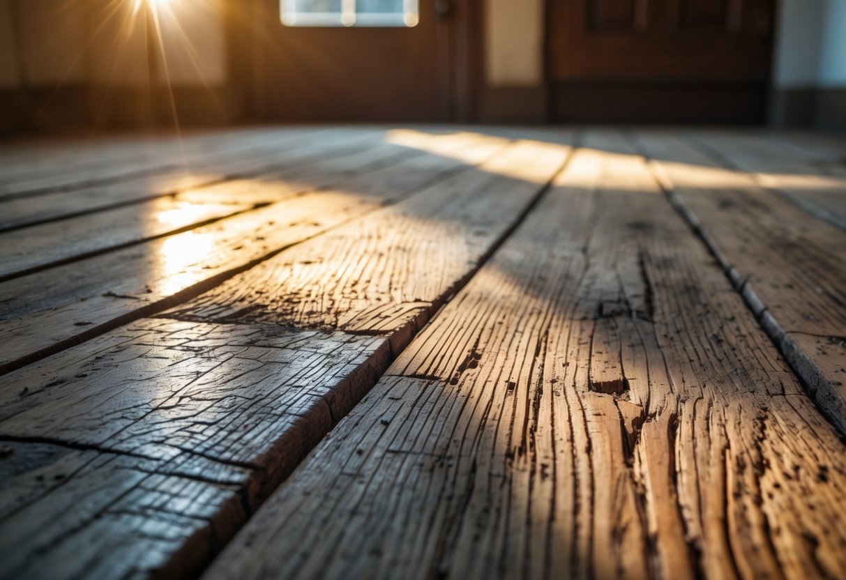 You are currently viewing Når lyset rammer ældre gulve kan man ekstra tydeligt se at en gulvafslibning er på tide